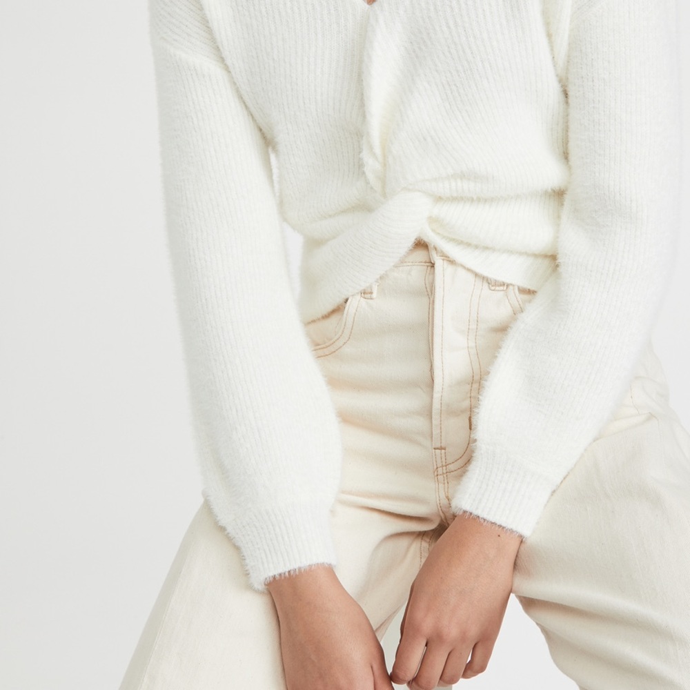 BB Dakota Got It Twisted Twist Front Sweater